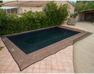 Filet Anti-feuilles Pour Piscine Rectangulaire – Protection Débris Et Ombrage – Polyéthylène Résistant