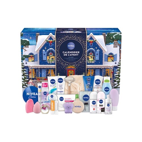 Calendrier de l avent femme NIVEA soins visage corps et levres