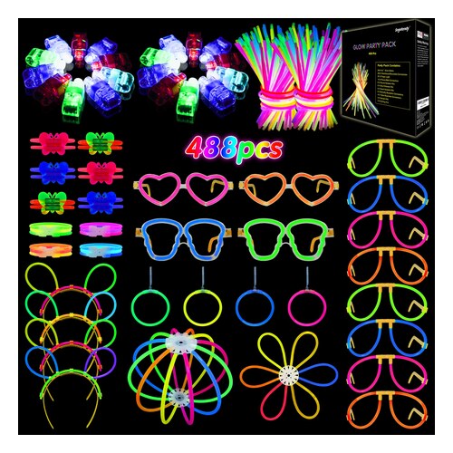 Kit Segotendy de bâtons lumineux fluorescents avec connecteurs et accessoires