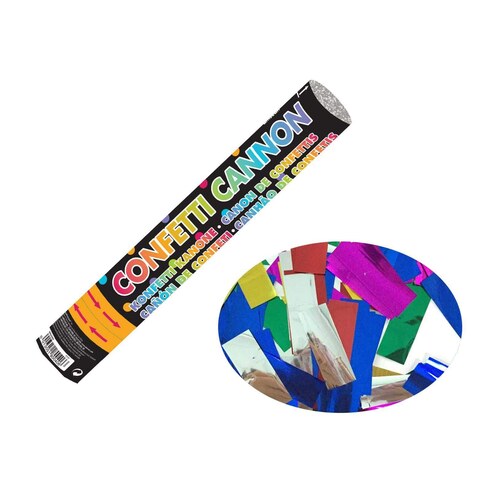 Canon a confettis Amscan papier colore 24 cm