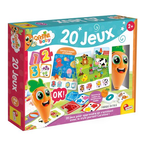 Lisciani Carotina Baby 20 jeux éducatifs avec stylo