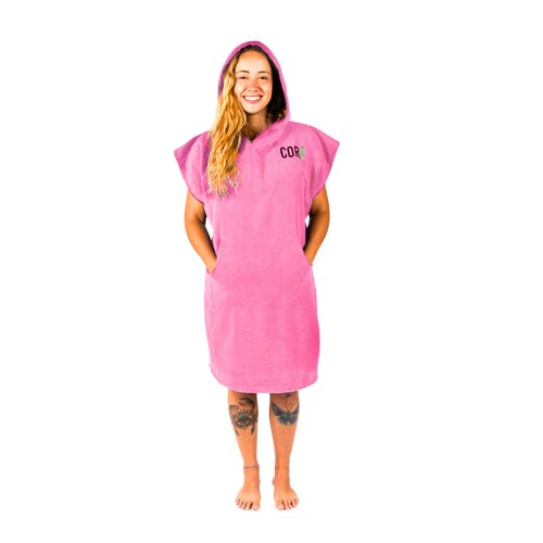 Poncho de bain adulte COR Surf en eponge avec poche avant