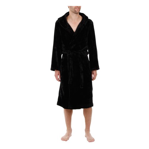 Robe de chambre John Christian polaire à capuche homme
