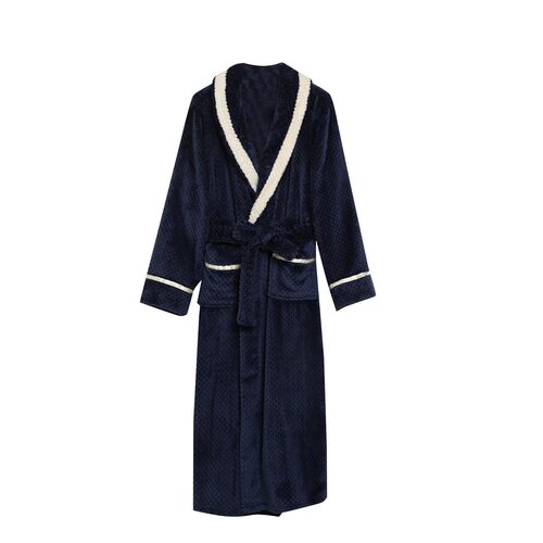 Robe de chambre polaire peluche grande taille homme