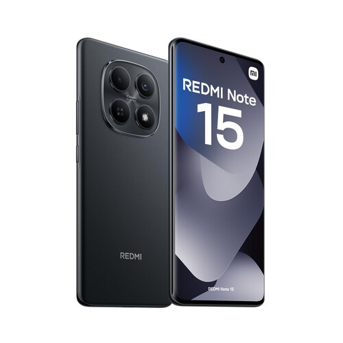 Smartphone Xiaomi Redmi Note 15 noir avec bloc photo de 108 mégapixels