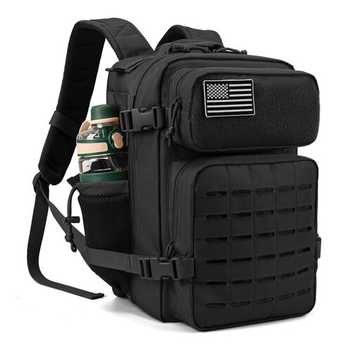 Sac à dos tactique QT&QY de 25 litres à découpe laser