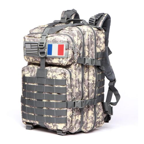 Sac à dos de survie GUJOIN de 50 litres en camouflage avec système MOLLE